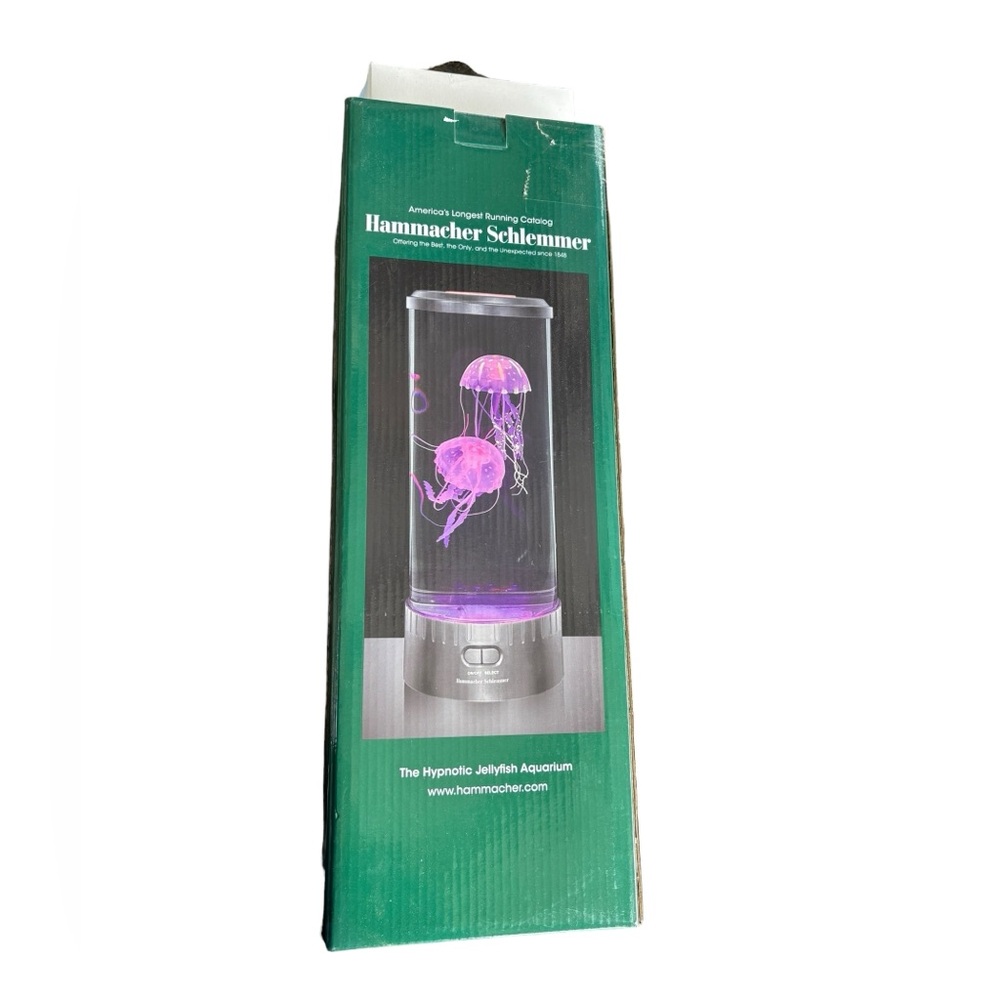 NEW OPEN BOX The Hypnotic Jellyfish Aquarium Hammacher Schlemmer
